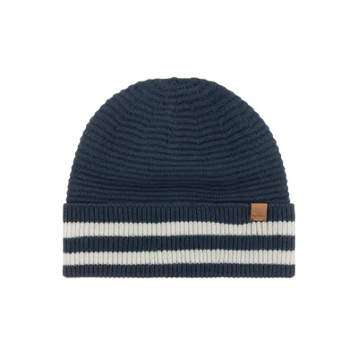 Nordbron Men's Blue Rubben Navy Beanie