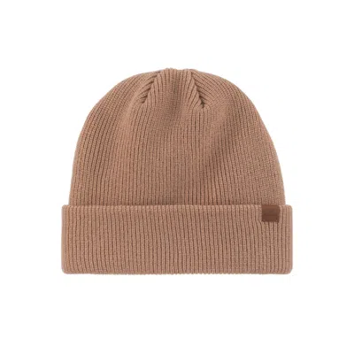 Nordbron Men's Brown Pumb Camel Beanie