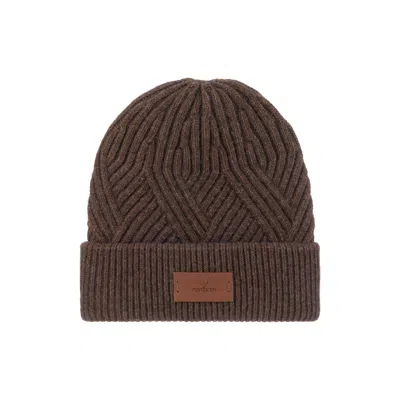 Nordbron Men's Tukerna Brown Beanie