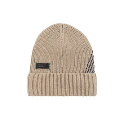 Nordbron Men's White Davis Beige Beanie