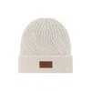 Nordbron Men's White Tukerna Cream Beanie