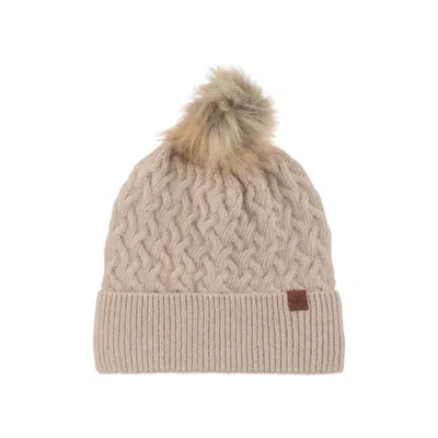 Nordbron Women's Brown Cambria Beige Beanie