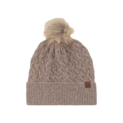 Nordbron Women's Brown Cambria Taupe Beanie