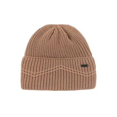 Nordbron Women's Brown Perf Camel Beanie