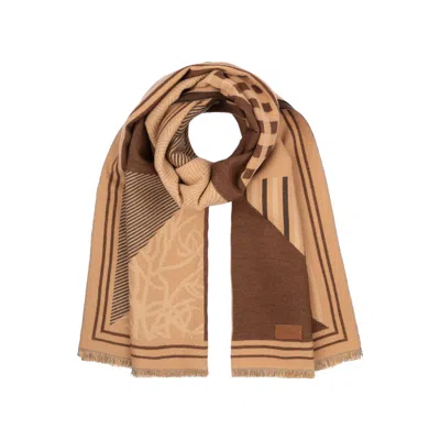 Nordbron Women's Brown Wayla Camel Scarf