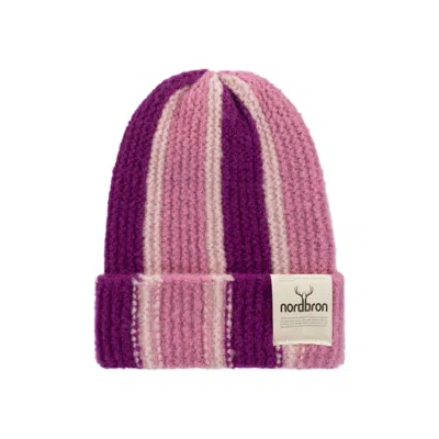 Nordbron Women's Pink / Purple Linje Purple Beanie