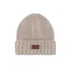 Nordbron Women's White Baxle Beige Beanie