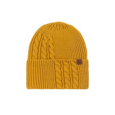 Nordbron Women's Yellow / Orange Coopley Sulphur Beanie