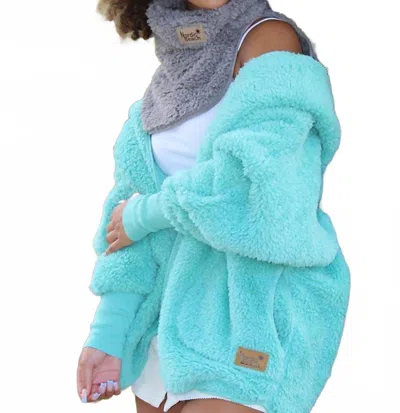 Nordic Beach Body Wrap In Teal Time In Blue