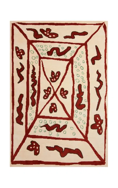 Nordic Knots - 8" X 10" Walled Garden Wool Rug - Multi