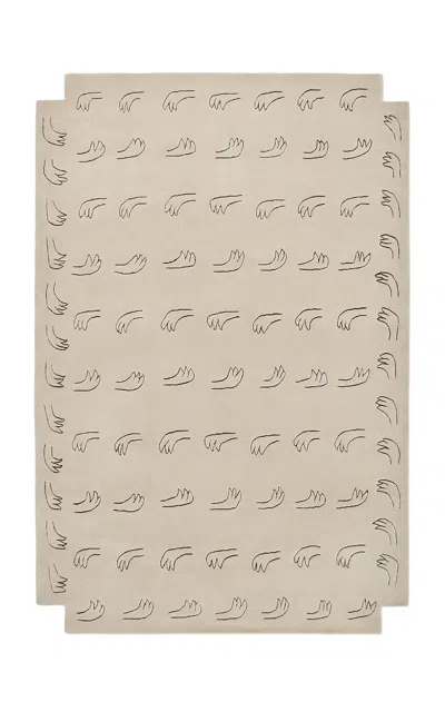 Nordic Knots All Hands 9'x12' Wool Rug In Neutral