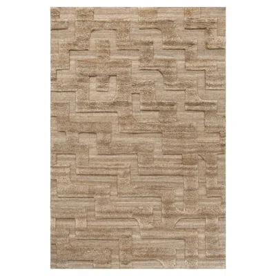 Pre-owned Nordic Knots Boho, Brown, Handknotted Rug In Scandinavian Design