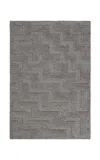 Nordic Knots Boho By ; Shaggy Area Rug In Gray Mix; Size 4' X 6' In Grey