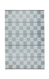 Nordic Knots Båstad By ; Flatweave Area Rug In Blue; Size 8' X 10' In Blue