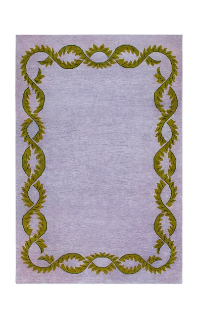 Nordic Knots Climbing Vine 9'x12' Wool Rug In Purple