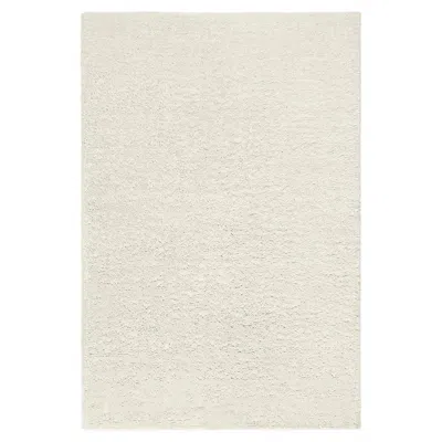 Pre-owned Nordic Knots Fields Dusty White, Handknotted Wool Rug In Scandinavian Design In Sand