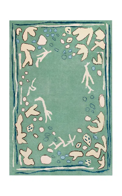 Nordic Knots Giverny 6'x9' Wool Rug In Green