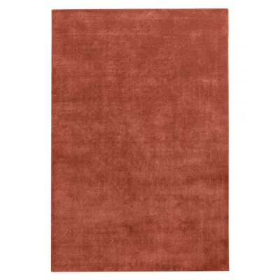 Pre-owned Nordic Knots Grand Brick Red, Wool Cut Pile Rug In Brown