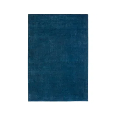 Pre-owned Nordic Knots Grand Deep Blue, Wool Cut Pile Rug