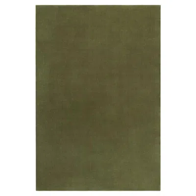 Pre-owned Nordic Knots Grand Moss, Wool Cut Pile Rug In Brown