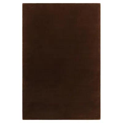Pre-owned Nordic Knots Grand Walnut, Wool Cut Pile Rug In Black