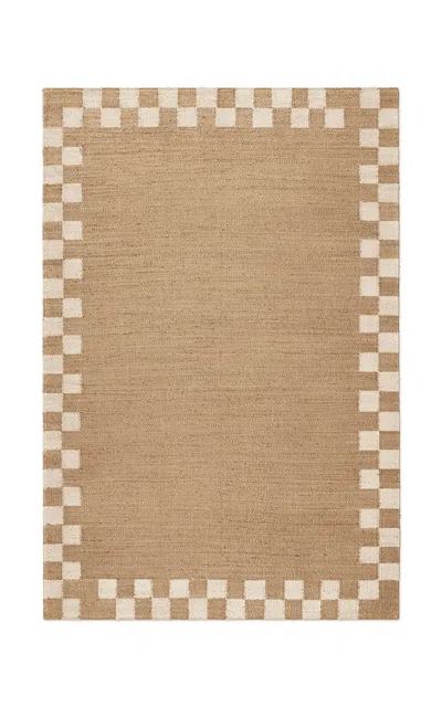 Nordic Knots Jute Border Area Rug; 6' X 9' In Brown