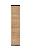 Nordic Knots Jute Runner; 2.5' X 9' In Black