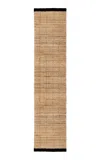Nordic Knots Jute Runner Area Rug; 2.5' X 16' In Black