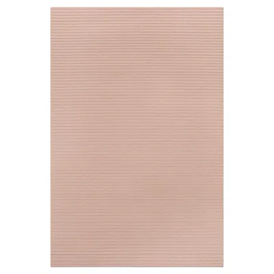 Pre-owned Nordic Knots Park 02 Rose, Wool Cut Pile Rug In Sand