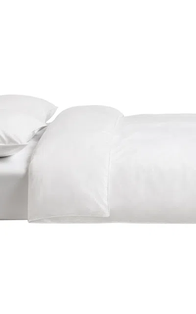 Nordic Knots Percale Duvet Cover In White