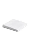 Nordic Knots Percale Flat Sheet In White