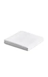 Nordic Knots Percale Flat Sheet In White