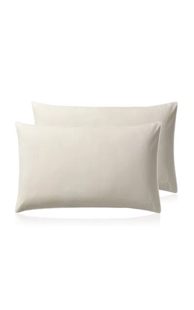 Nordic Knots Percale Pillow Case (set Of 2) In Brown