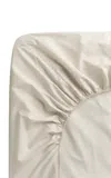 Nordic Knots - Percale Twin Fitted Sheet - Tan In Brown