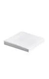 Nordic Knots - Percale Twin Flat Sheets - White
