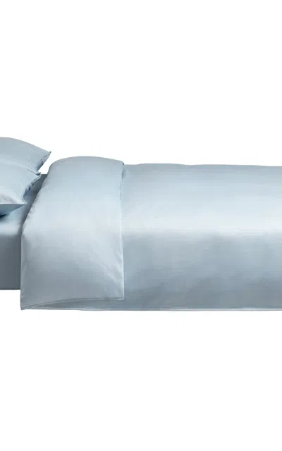 Nordic Knots Sateen Duvet Cover In Blue