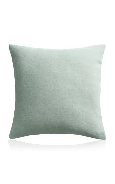 Nordic Knots Studio Linen Pillow Cover In Blue