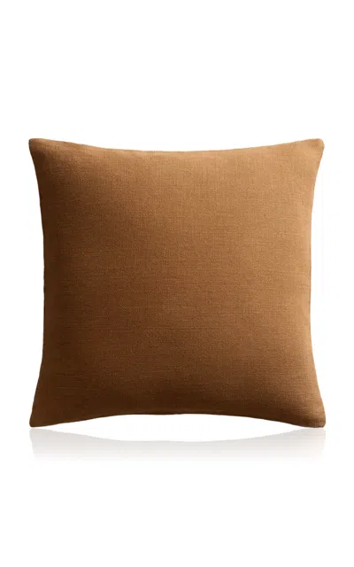 Nordic Knots Studio Linen Pillow Cover In Brown