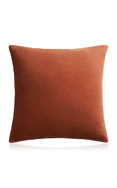 Nordic Knots Studio Linen Pillow Cover In Red