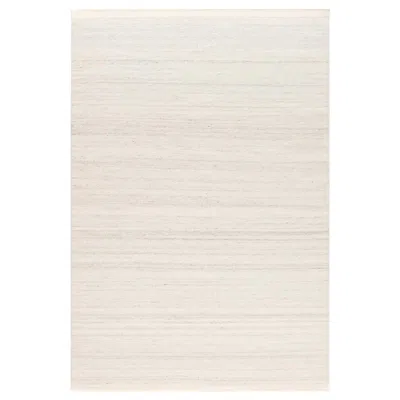 Pre-owned Nordic Knots Zero Cream Mix Handwoven Wool Rug In White