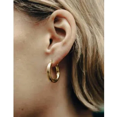 Nordic Muse Gold Classic Hoop Earrings
