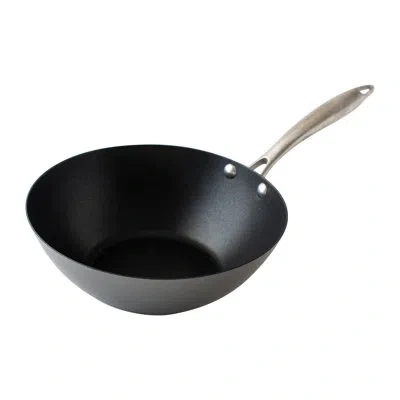 Nordic Ware 10" Non-stick Aluminum Wok In Black