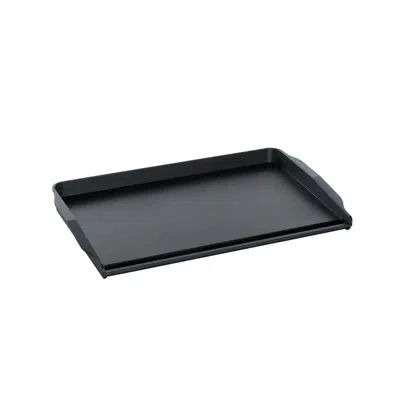 Nordic Ware 20" 2 Burner Backsplash Non-stick Griddle In Black