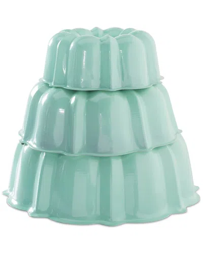 Nordic Ware 3pc Tiered Bundt Set In Mint