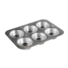 Nordic Ware 6 Cup Compact Ovenware Muffin Pan In Silver