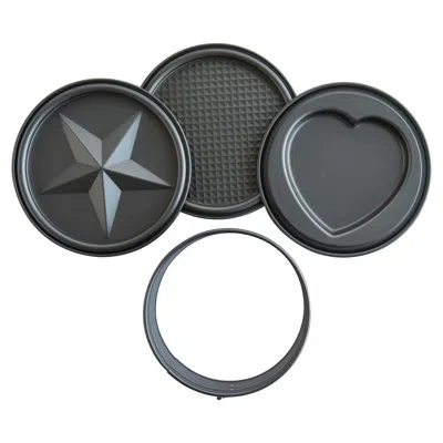 Nordic Ware 7” Springform W/3 Embossed Discs In Gray