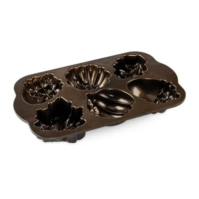 Nordic Ware Autumn Treats Non-stick Cakelet Pan In Brown