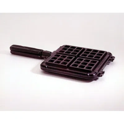Nordic Ware Breakfast Cookware 15.78" Non-stick Original Stovetop Belgian Waffler In Dark Gray