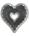 Nordic Ware Cast Aluminum Nonstick 11" Elegant Heart Bundt Pan In Toffee,silver