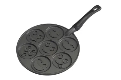 Nordic Ware Cast Aluminum Smiley Face Pancake Pan In Black